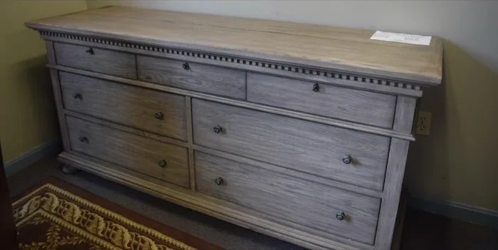 Restoration Hardware St. James seven-drawer dresser at Elite Repeat Furniture Consignment